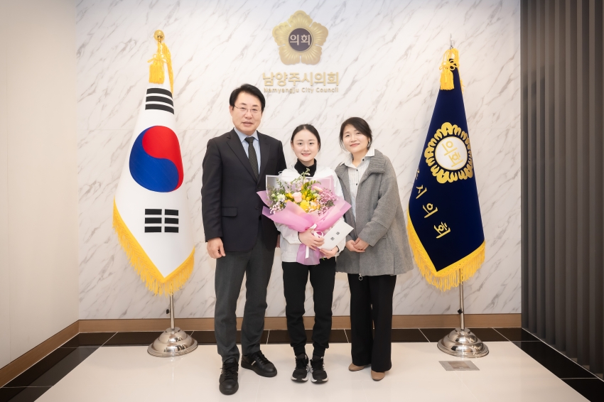 2025 하얼빈 동계 아시안게임 금메달 리스트 김채연 선수 격려 _4