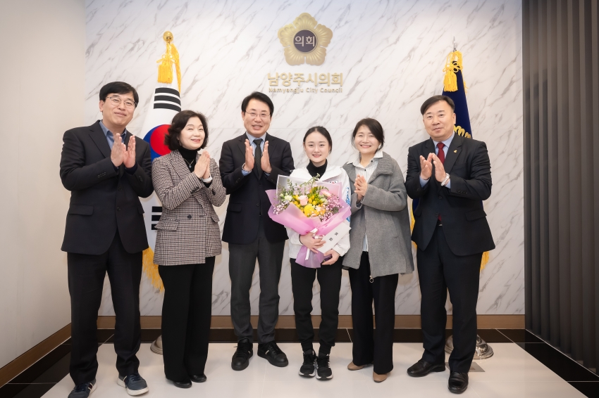 2025 하얼빈 동계 아시안게임 금메달 리스트 김채연 선수 격려 _6